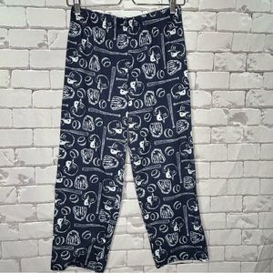 Carter’s Boys Baseball Print Blue & White Pajama Pants Size 14